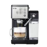 Mr. Coffee - Espresso Machine with 19 bars of pressure and Milk Frother - Stainless Steel