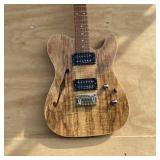Ivy 6 String Solid Body Electric Guitar Right Natural