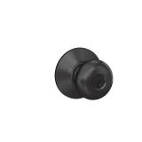 Schlage Plymouth Matte Black Keyed Entry Door Knob