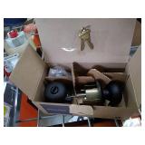 Schlage Plymouth Matte Black Keyed Entry Door Knob