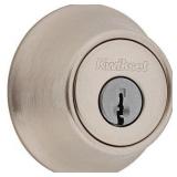 Kwikset 660 Deadbolt, Keyed One Side, in Satin Nickel