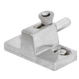 Prime-Line Products C 1095 3-1/2 in. Black Diecast Sliding Glass Door Handle with Wooden Pull, Acorn