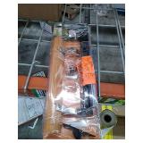 Sliding Glass Door Handle Set, 6-5/8 in., Diecast and Wood, Hook Style, Flush Mount, Keyed