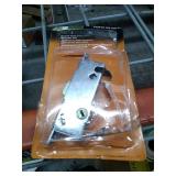 Mortise Lock, 3-11/16 in., Steel, 45 Degree Keyway, Round Faceplate, Spring-Loaded