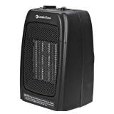 Comfort Zone 750/1500-Watt Energy Save Ceramic Heater, Black