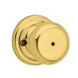 Kwikset Juno Polished Brass Privacy Lockset ANSI/BHMA Grade 2 1.75"