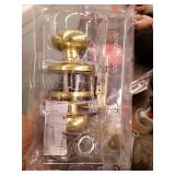 Kwikset Juno Polished Brass Privacy Lockset ANSI/BHMA Grade 2 1.75"