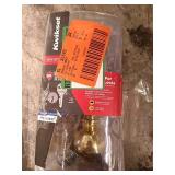 Kwikset Tylo Keyed Entry Door Knob in Polished Brass