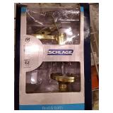 Schlage Accent Satin Brass Privacy Bed/Bath Door Handle