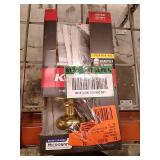Kwikset Juno Keyed Entry Knob Featuring SmartKey Securityâ¢ In Polished Brass Model # 97402-734