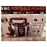 Vector 800 Peak Amp Jump Starter, 120 PSI Air Compressor, Three USB Charging Ports, Rechargeable