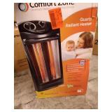 Comfort Zone CZQTV007BK Fan-Assisted Tower Radiant Quartz Heater