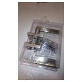 Kwikset Halifax Square Keyed Entry Lever featuring SmartKeyÂ® in Satin Nickel