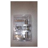 Kwikset Halifax Square Keyed Entry Lever featuring SmartKeyÂ® in Satin Nickel