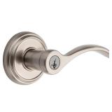 Baldwin Tobin Keyed Entry Lever featuring SmartKeyÃÂ® in Satin Nickel