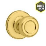 Kwikset Tylo Hall/Closet Passage Door Knob in Polished Brass
