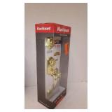 Kwikset 95530-017 Polished Brass Montara Two-Point Locking Single Cylinder Handleset With Juno Knob