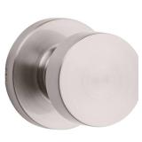 Kwikset Pismo Round Hall/Closet Passage Door Knob in Satin Nickel