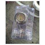 Kwikset 980 Deadbolt - Keyed One Side - featuring SmartKey, Antique Brass