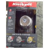 Kwikset Satin Nickel Double Cylinder Deadbolt featuring SmartKey Security