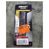 Coast XP11R 2100 Lumen Rechargeable LED Flashlight with Slide Focus and Beam Lock, Black