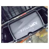 24 in. Tool Box, Black MISSING A LATCH SEE PICTURES