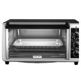 Black+Decker - 8-Slice Extra-Wide Convection Countertop Toaster Oven - Stainless Steel