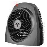Vornado VH200 1500-Watt Electric Portable Space Heater, Whole Room Vortex Heat Circulation, Charcoal, Charcoal / Black