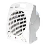Comfort Zone 1500-watt 3-Speed Energy Save Fan-Forced Portable Heater, White