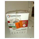 Comfort Zone 1500-watt 3-Speed Energy Save Fan-Forced Portable Heater, White