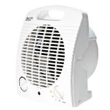 Comfort Zone 1500-watt 3-Speed Energy Save Fan-Forced Portable Heater, White