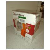 Comfort Zone 1500-watt 3-Speed Energy Save Fan-Forced Portable Heater, White