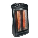 Comfort Zone CZQTV007BK Fan-Assisted Tower Radiant Quartz Heater
