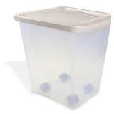 Van Ness 25 lb Dog Food Storage Container on Wheels