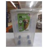 Van Ness 25 lb Dog Food Storage Container on Wheels