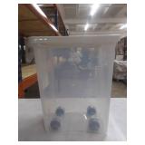 Van Ness 25 lb Dog Food Storage Container on Wheels