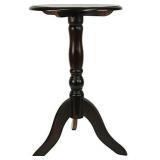 Decor Therapy Pedestal 24" Accent Table, Aged Cherry