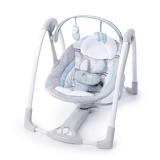 Ingenuity Compact Lightweight Portable Baby Swing with Music, Nature Sounds and Battery-Saving Technology - Abernathy, 0-9 Months