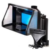 Portable, Dual Fan, Hobby Airbrush Spray Booth Kit with LED Lights, Exhaust Extension Hose (Extends up to 5.6 Feet)
