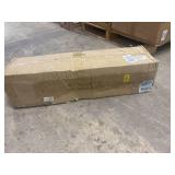 AA Warehousing L594C Bentley Frame 4 Light Bathroom Vanity Fixture 27.5 Inch White Glass, Chrome, Silver