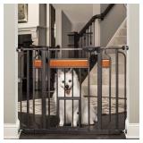 Carlson Design Studio Extra Wide Walk Thru Pet Gate With Door - 29"-42" Wide x 30" High