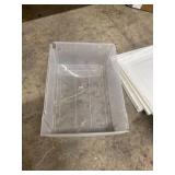 IRIS USA 8.0 Qt. Box Chest Drawer Storage Bin in White (4-Pack)