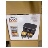 Ninja - Foodi 6-in-1 8-qt. 2-Basket Air Fryer with DualZone Technology - Dark Grey