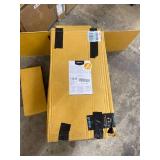 Amazon Basics Solid Wood Saddle-Seat Kitchen Counter-Height Stool - Set of 2, 24-Inch Height, White