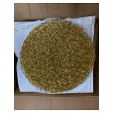 5 Packages - DII Woven Paper Round Kitchen Placemat Set, 15" Diameter, 100% Woven Paper, Set of 6/pkg