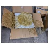 5 Packages - DII Woven Paper Round Kitchen Placemat Set, 15" Diameter, 100% Woven Paper, Set of 6/pkg