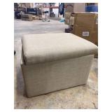 HomePop Medium Storage Ottoman, Beige