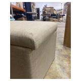 HomePop Medium Storage Ottoman, Beige