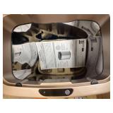 Nine Stars 3 gal Motion Sensor Rectangular Shape Stainless Steel Trash Can Gold