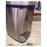 Nine Stars 3 gal Motion Sensor Rectangular Shape Stainless Steel Trash Can Gold